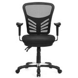 NNECW Ergonomic Mesh Recliner Chair with Adjustable Backrest for Gaming