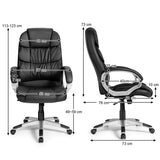 NNECW Ergonomic Leather Chair with Adjustable Height for Office