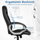 NNECW Ergonomic Leather Chair with Adjustable Height for Office