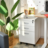NNECW 3-Drawer File Cabinet with 2 Keys and Handles