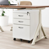 NNECW 3-Drawer File Cabinet with 2 Keys and Handles