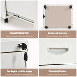 NNECW 3-Drawer File Cabinet with 2 Keys and Handles