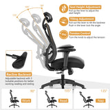 NNECW Ergonomic High Back Mesh Office Chair with Adjustable Lumbar Support for Home Office