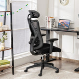 NNECW Ergonomic High Back Mesh Office Chair with Adjustable Lumbar Support for Home Office