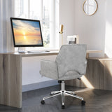 NNECW Upholstered Swivel Chair with Adjustable Height for Home & Office