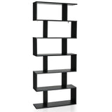 NNECW 6-tier Bookshelf with Anti-Tipping Device for Office