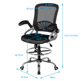 NNECW Swivel Mesh Office Chair with Adjustable Height for Home & Office