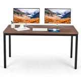 NNECW 140cm x 60cm Large Meeting Room Table Conference Table with Heavy Duty Steel Frame