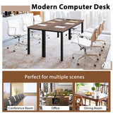 NNECW 140cm x 60cm Large Meeting Room Table Conference Table with Heavy Duty Steel Frame