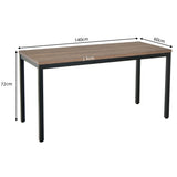 NNECW 140cm x 60cm Large Meeting Room Table Conference Table with Heavy Duty Steel Frame