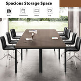 NNECW 140cm x 60cm Large Meeting Room Table Conference Table with Heavy Duty Steel Frame