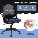 NNECW 360Swivel Mesh Office Chair with Flip-up Armrest for Home & Office