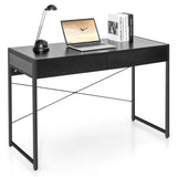 NNECW Computer Desk with 2 Drawers with Storage for Home Office