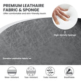 NNECW Ergonomic Armchairs with Linen Fabric Cover for Home Office-Grey