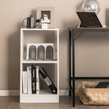 NNECW 2-tier Bookcase Set with Anti-toppling Device for Bedroom