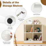 NNECW 4-Cube Bookcase with 2 Anti-Tipping Kits for Office