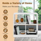 NNECW 4-Cube Bookcase with 2 Anti-Tipping Kits for Office