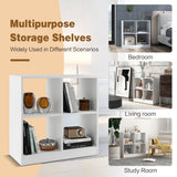 NNECW 4-Cube Bookcase with 2 Anti-Tipping Kits for Office