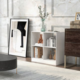 NNECW 4-Cube Bookcase with 2 Anti-Tipping Kits for Office