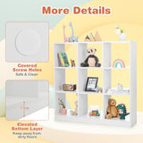 NNECW Kids Toy Storage Organizer with Anti-toppling Device for Kids Room