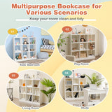 NNECW Kids Toy Storage Organizer with Anti-toppling Device for Kids Room