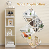 NNECW 5-Tier Freestanding Bookshelf with 4 Open Cubes for Living Room