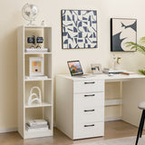 NNECW 5-Tier Freestanding Bookshelf with 4 Open Cubes for Living Room