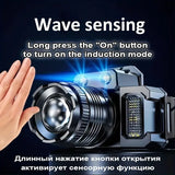 NNETM LED Sensor Headlight - Waterproof Rechargeable Head-mounted Flashlight