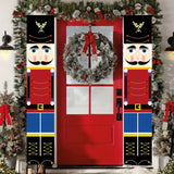NNETM 1 Pair Christmas Nutcracker Banner Decorations