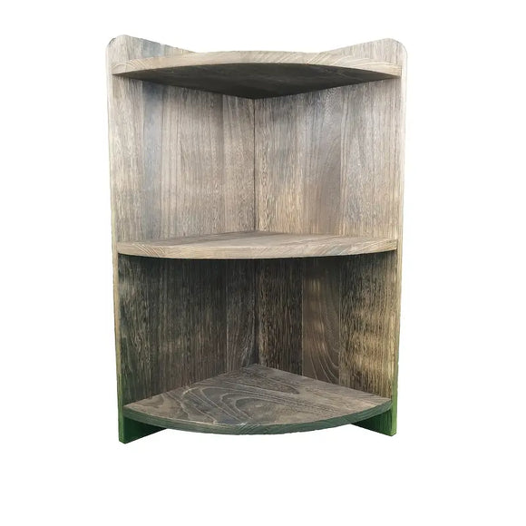 NNETM Vintage Solid Wood Corner Cabinet - Multi-Layer Sundries Organizer