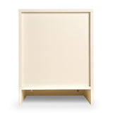 NNEDPE Bedside Table with Drawers MDF Cabinet Storage 51 x 40cm - White Red