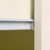 NNEDPE Bedside Table with Drawers MDF Cabinet Storage - White