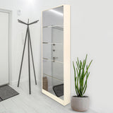 NNEDPE Mirrored Shoe Storage Cabinet Organizer - 63 x 17 x 170cm