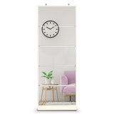 NNEDPE Mirrored Shoe Storage Cabinet Organizer - 63 x 17 x 170cm