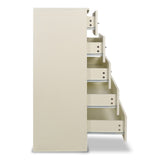 NNEDPE Tallboy Dresser 6 Chest of Drawers Storage Cabinet 85 x 39.5 x 105cm