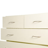 NNEDPE Tallboy Dresser 6 Chest of Drawers Storage Cabinet 85 x 39.5 x 105cm