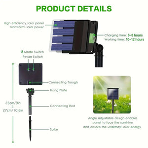 Create Magical Outdoor Ambiance with 33.53m 300LED Solar Fairy Lights | Waterproof Festoon Lamp