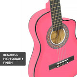 NNEDPE Karrera Childrens Acoustic Guitar Kids - Pink