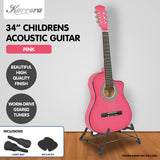 NNEDPE Karrera Childrens Acoustic Guitar Kids - Pink