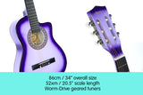 NNEDPE Childrens Acoustic Guitar Kids - Purple