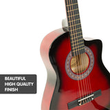 NNEDPE Karrera Childrens Acoustic Guitar Kids - Red