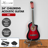NNEDPE Karrera Childrens Acoustic Guitar Kids - Red