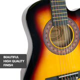 NNEDPE Karrera Childrens Acoustic Guitar Kids - Sunburst