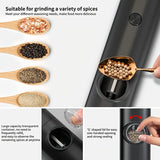 NNETM Electric Pepper Grinder Set - 2pcs Household Sea Salt Ginders