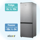 NNEDPE Kolner 160L Bar Fridge w/ LG Compressor Portable Cooler Freezer