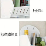 NNETM Vinyl Hanging Bathroom Storage Rack - Shelf Butterfly Large