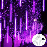 NNETM Galactic Glow: Purple Christmas Solar Meteor Shower Lamp