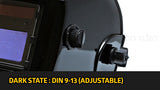 NNEDPE Centurion Solar Auto Darkening Welding Helmet - Glossy Black