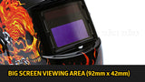 NNEDPE Centurion Solar Auto Darkening Welding Helmet - Skull Flame