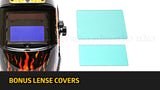 NNEDPE Centurion Solar Auto Darkening Welding Helmet - Skull Flame